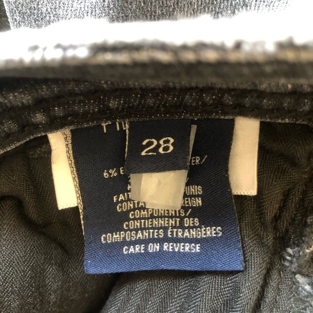 Fidelity Gwen High Rise Skinny Crop Jeans Raw Edge Hem Castle Gray Wash 28 NWT - Picture 10 of 13